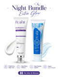 Two skincare products with labels 'Glowcraze-C' and 'Triple Action' by Floarial on a white background.